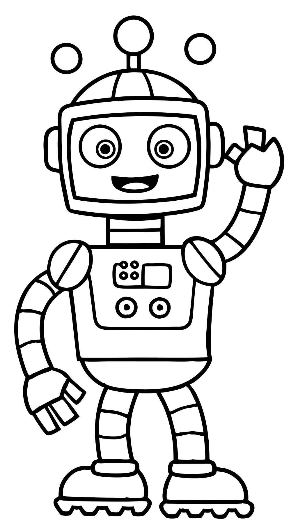 free robot coloring pages